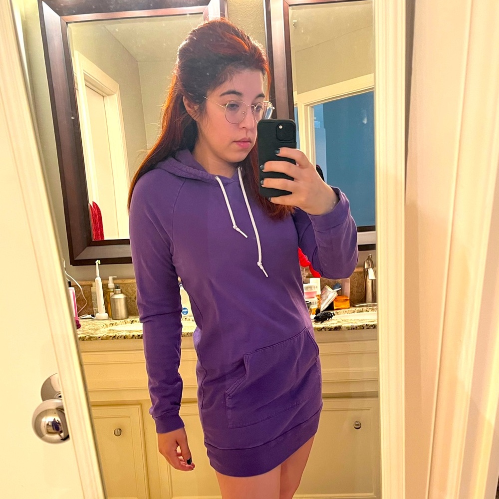 American apparel 💜💜 purple hoodie dress